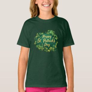 T-shirt Joyeux jour de la Saint-Patrick, motif de trèfle
