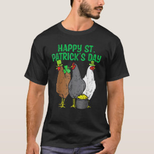 T-shirt Joyeux Jour de la Saint Patrick Poulet Drôle Anima