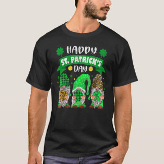 T-shirt Joyeux Jour de la Saint Patrick trois Gnome Shamro