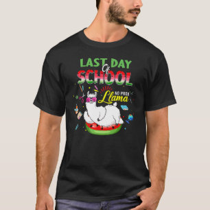 T-shirt Joyeux Jour De L'École No Prob Llama Été Grad