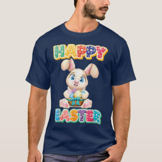 T-shirt Joyeux Jour de Pâques 2022 Chirt Bunny Hug Oeufs d