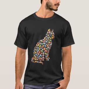 T-shirt Joyeux jour de Pâques Chat Œufs Drôle Correspondan