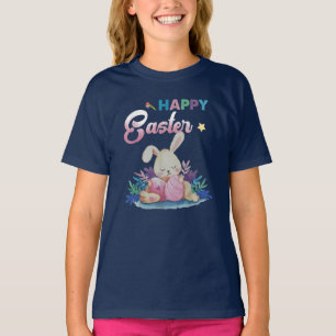 T-shirt Joyeux jour de Pâques Colorful OE Hung Chasse mign