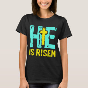 T-shirt Joyeux jour de Pâques Il est ressuscité Pâques chr