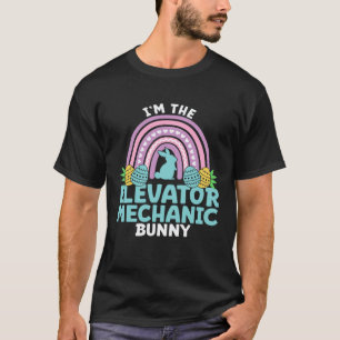 T-shirt Joyeux jour de Pâques Je suis le lapin mécanicien 