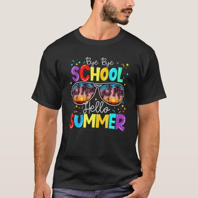 T-shirt Joyeux Jour Dernier De L'École Enseignant De 2E An (Devant)