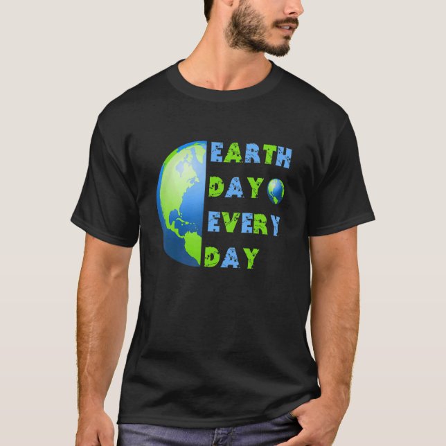 T-shirt Joyeux Jour des terres Jour des terres quotidien (Devant)