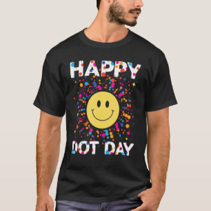 T-shirt Joyeux Jour Dot Colorful Rainbow Polka Dot Garçons