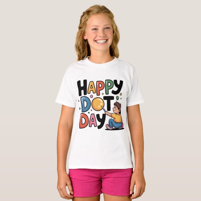 T-shirt Joyeux Jour du Point Septembre 15 Creative Kids T- (Devant entier)