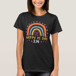 T-shirt Joyeux Jour Pi arc-en-ciel Mathématique Math ensei