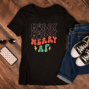 T-shirt Joyeux Joyeux Joyeux Noël AF