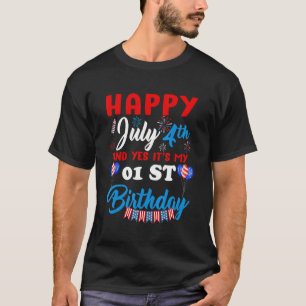 T-shirt Joyeux Juillet 4 & Oui Itu2019s Mon 01e Anniversai