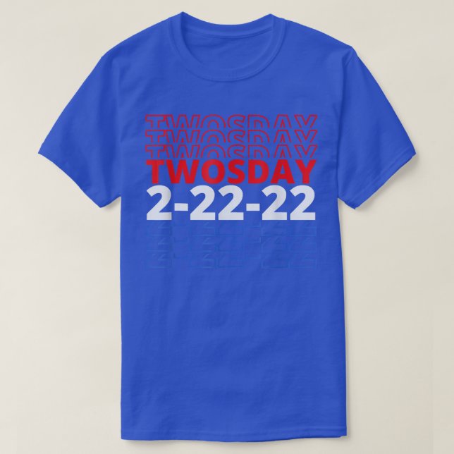 T-shirt Joyeux Jumeau 2022 2 février 2022 22222  (Design devant)
