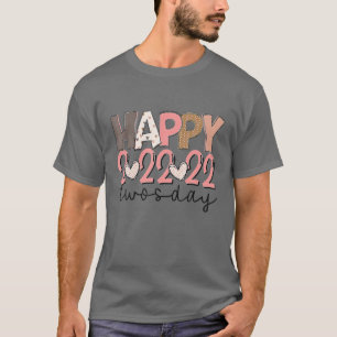 T-shirt Joyeux Jumeau 2022 Leopard rose Meilleur Jour Twos