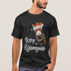 T-shirt Joyeux Kissmyass Drôle Amateurs d'âne Sarcastique 