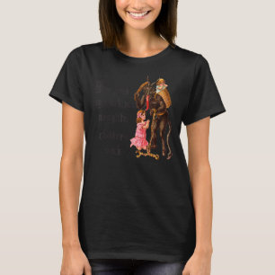 T-shirt Joyeux Krampus Aiguille Mon Dos Mon Cou Mon Enfant