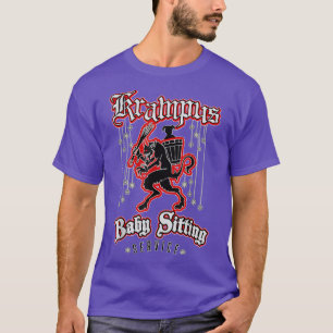 T-shirt Joyeux Krampus Baby Sitting Claus Noël