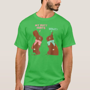 T-shirt Joyeux lapin au chocolat de Pâques Ma Butte Mignon