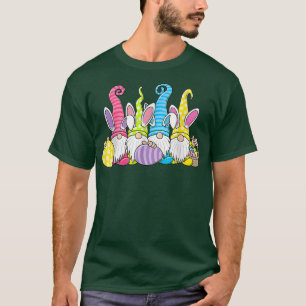T-shirt Joyeux lapin de Pâques Gnome OEufs de Pâques Chass