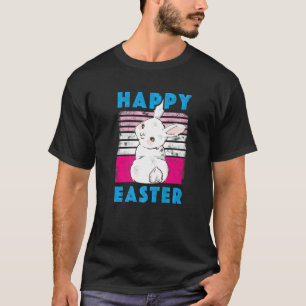 T-shirt Joyeux Lapin de Pâques Retro Rabbit Enfants Vêteme