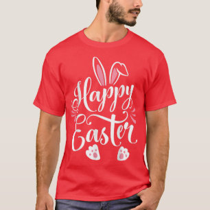 T-shirt Joyeux lapin lapin de Pâques face drôle Jour de Pâ
