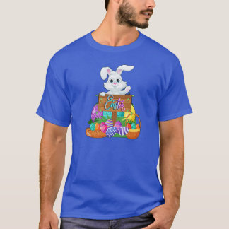 T-shirt Joyeux lapin lapin de Pâques face drôle Jour de Pâ