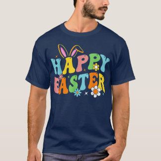 T-shirt Joyeux lapin lapin de Pâques face drôle Jour de Pâ