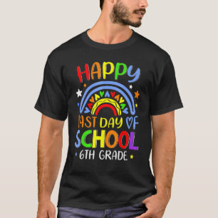 T-shirt Joyeux Lasy Day Of School 6th Grade Enseignant élè