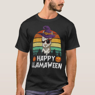T-shirt Joyeux Llamaween Witch Llama Halloween Costume Day