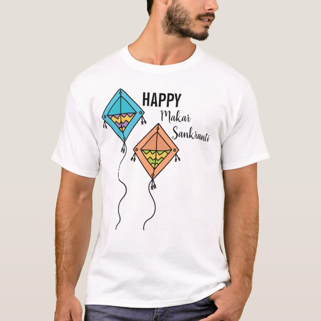 T-shirt Joyeux Makar Sankranti (Devant)