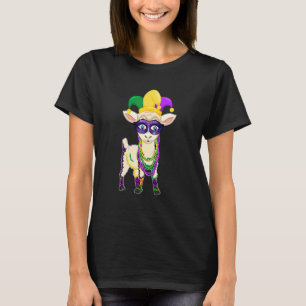 T-shirt Joyeux Mardi Gras Mignonne Mouton Portant Des Perl
