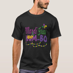 T-shirt Joyeux Mardi Gras Mum Bo Drôle Masque Carnaval Pât