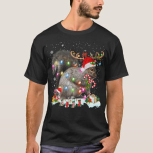 T-shirt Joyeux mas écureuil Noël XMas lumière de Noël