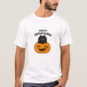 T-shirt Joyeux Meowloween Funny Halloween Pun