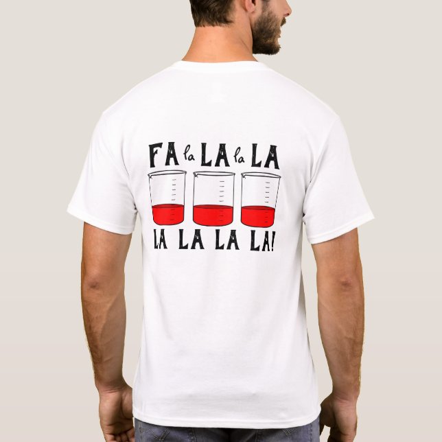T-shirt Joyeux Mesure Beaker Chimie Professeur de vacances (Dos)