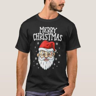 T-shirt Joyeux Noël 2021 Masque Chapeau de Père Noël Xmas