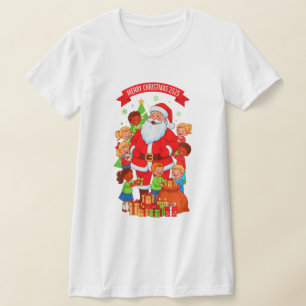 T-SHIRT JOYEUX NOËL 2525 FEMME BELLA+CANVAS AJUSTÉ