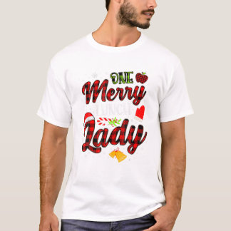 T-shirt joyeux Noël à la dame du déjeuner