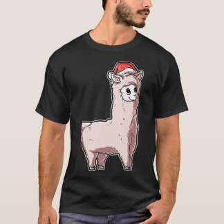 T-shirt Joyeux Noël Alpaca Santas Casquette Llama 1
