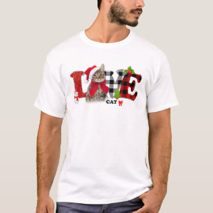 T-shirt Joyeux Noël Amour Chats Chats Chats Amoureux Noël