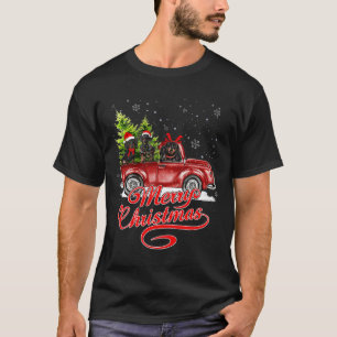 T-shirt Joyeux Noël Amoureux des chiens Père Noël Reindeer