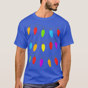 T-shirt Joyeux Noël Arbre Fée Lumières Drôle Moche Noël