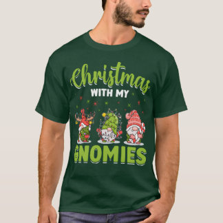 T-shirt Joyeux Noël avec mes Gnomies Jour de Noël garçon
