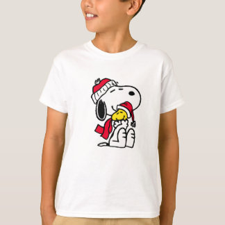 T-shirt joyeux noël avec snoopy & woodstock