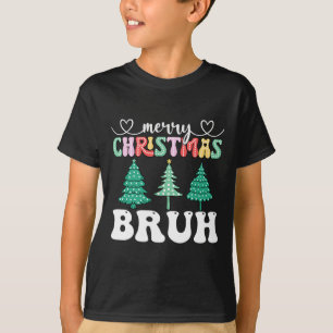 T-shirt Joyeux Noël Bruh Noël Joyeux Noël Famille jumelée 