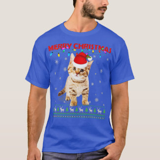 T-shirt Joyeux Noël Chat jumelé famille Pyjamas Meowy