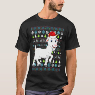 T-shirt Joyeux Noël Chèvre Pull Ugly Père Noël Xmas