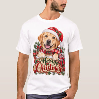T-shirt Joyeux Noël Chien Labrador