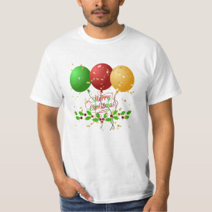 T-shirt Joyeux Noël, confettis dorés,