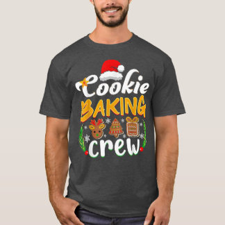 T-shirt Joyeux Noël Cookie Baking Crew Reindeer Xmas T